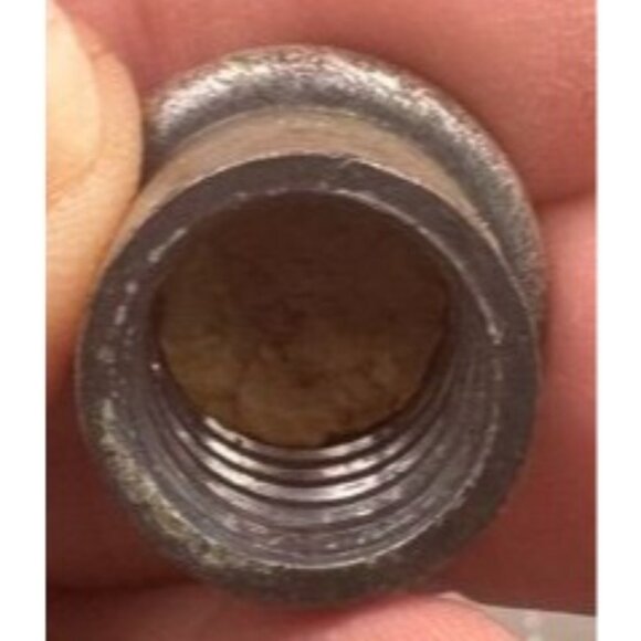 Vintage Amethyst Glass Pear Shaped Small Bottle Screw on Metal Top with Cork - Picture 7 of 7